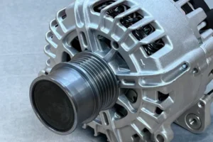 Alternator-Audi-A3s-Failure-close-up-of-replacement-alternator