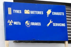 Check-a-Vehicle's-MOT-testing-station-window-sign