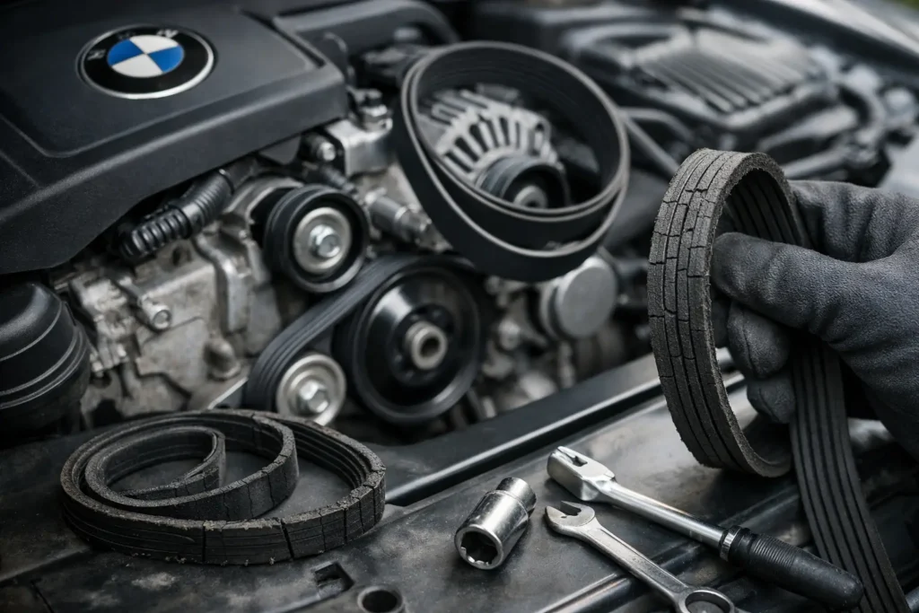 BMW Auxiliary Drive Belt Replacement Warning Signs