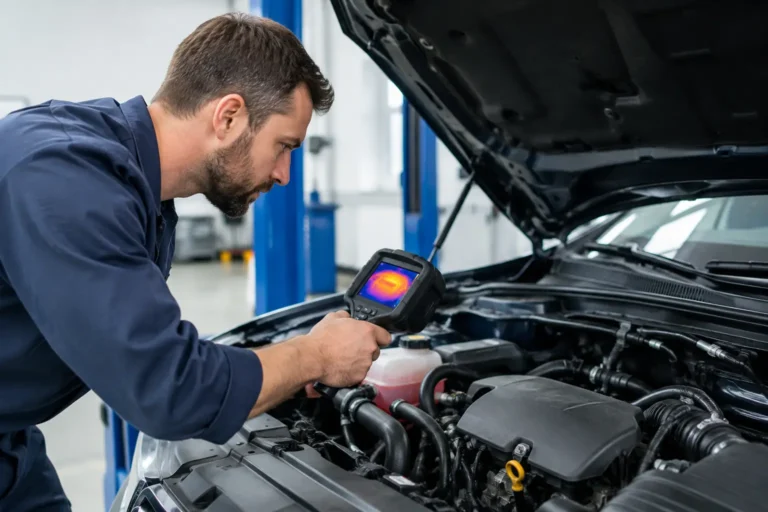 Harlow Mechanic Uses Thermal Camera for Car Heat