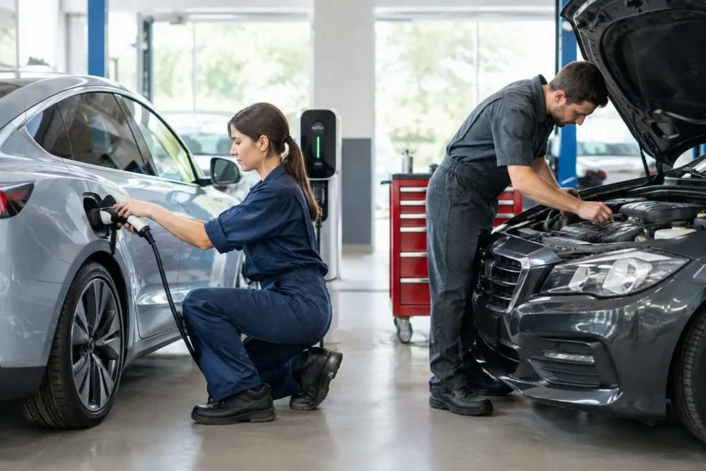 Electric Car Servicing Versus Petrol: What to Expect